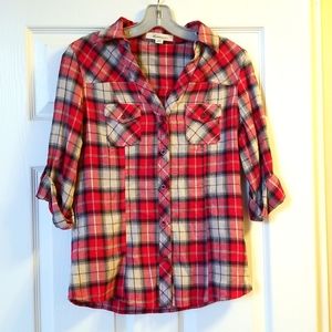 Woman's  Plaid Blouse
